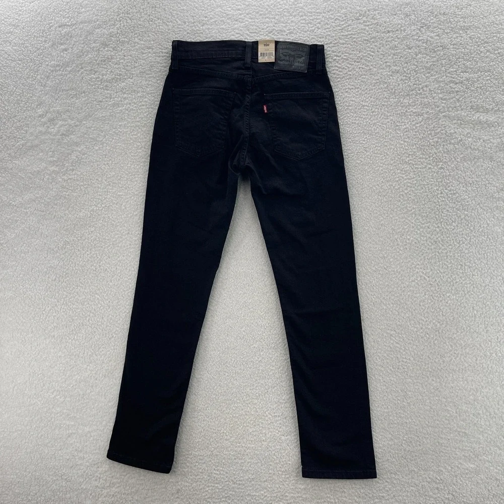Levis Jeans Mens 30x32 Black 511 Slim Dark Wash Stretch Denim Grunge Goth Rock
